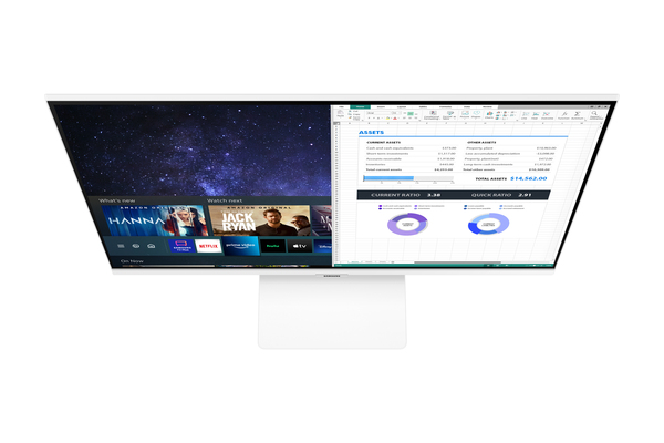 Samsung 32&quot; Smart Monitor M50A, Full HD, VA -n&auml;ytt&ouml;, Valkoinen