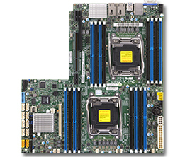 SUPERMICRO X10DRW-I - Emolevy - LGA2011-v3 pistoke - 2 Tuetut CPU:t - C612 - USB 3.0 - 2 x Gigabit LAN - onboard graphics malleihin SC113, SC116, SC213, SC815,