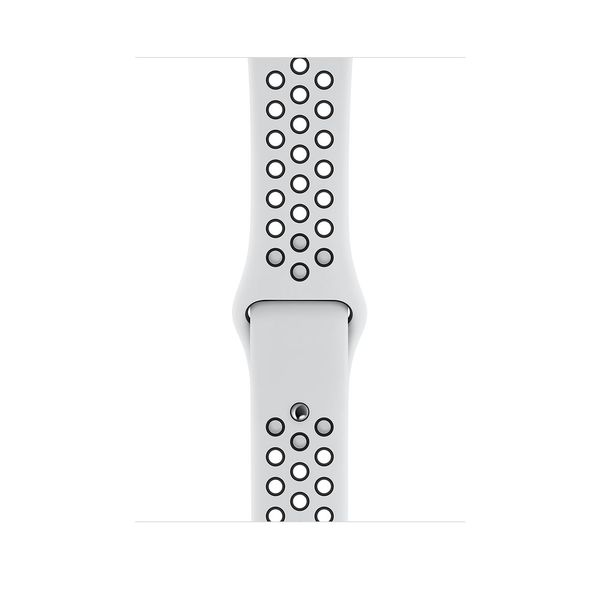 44mm Pure Platinum/Black Nike Sport Band - S/M &amp; M/L
