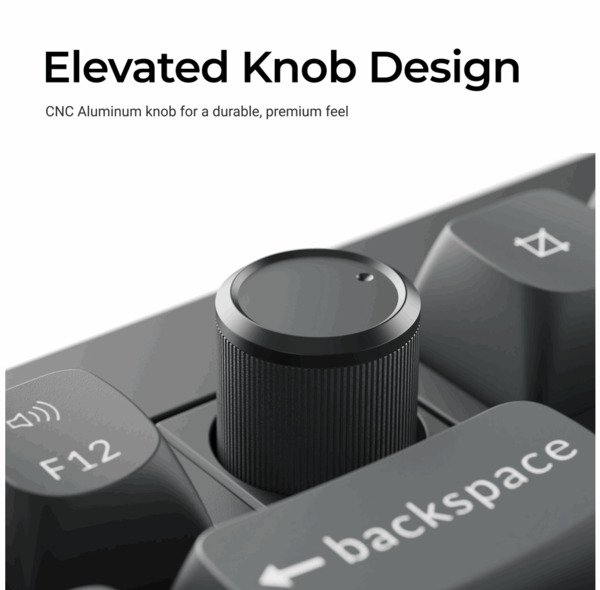 Keychron V6 Ultra 100% -langaton mekaaninen pelin&auml;pp&auml;imist&ouml;, Keychron Silk POM Brown, musta