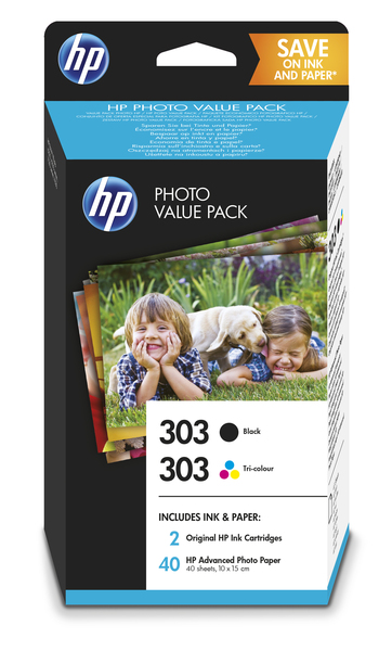 HP Ink/303 PVP Ink CMYK 40sh Photo 10x15