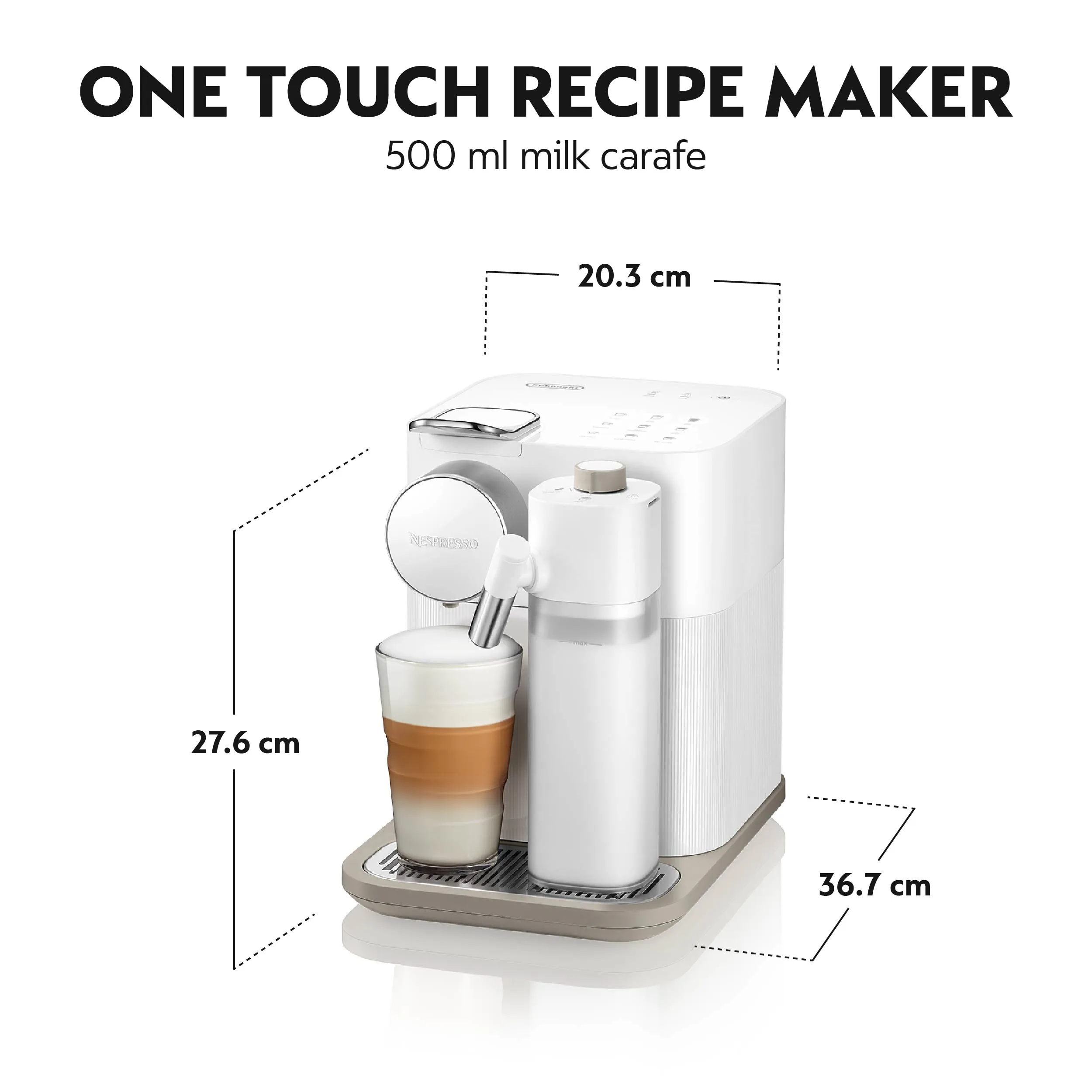 Delonghi Nespresso Gran Latissima EN 640 - kapselmaskin, Vit