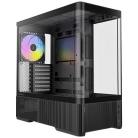 Antec C6 Curve ARGB Midi-Tower Case with window and RGB lighting, Black