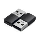 Satechi USB-A till USB-C 2-pack - Adapter, Rymdsvart