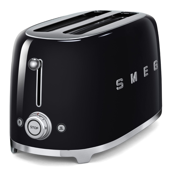 Smeg TSF02BLEU 4-viipaleen leivänpaahdin, musta