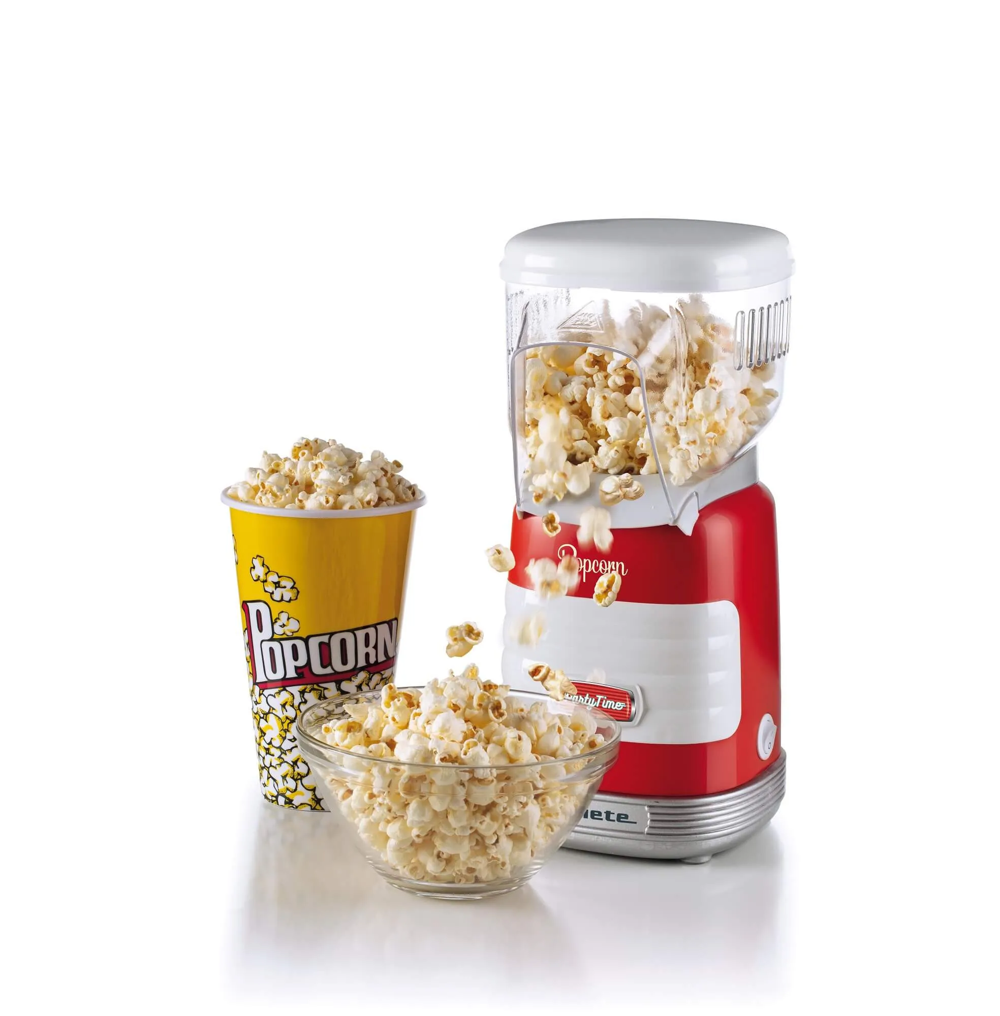 ARIETE 2956/00 Party Time popcornmaskin, 1100 W, r&ouml;d