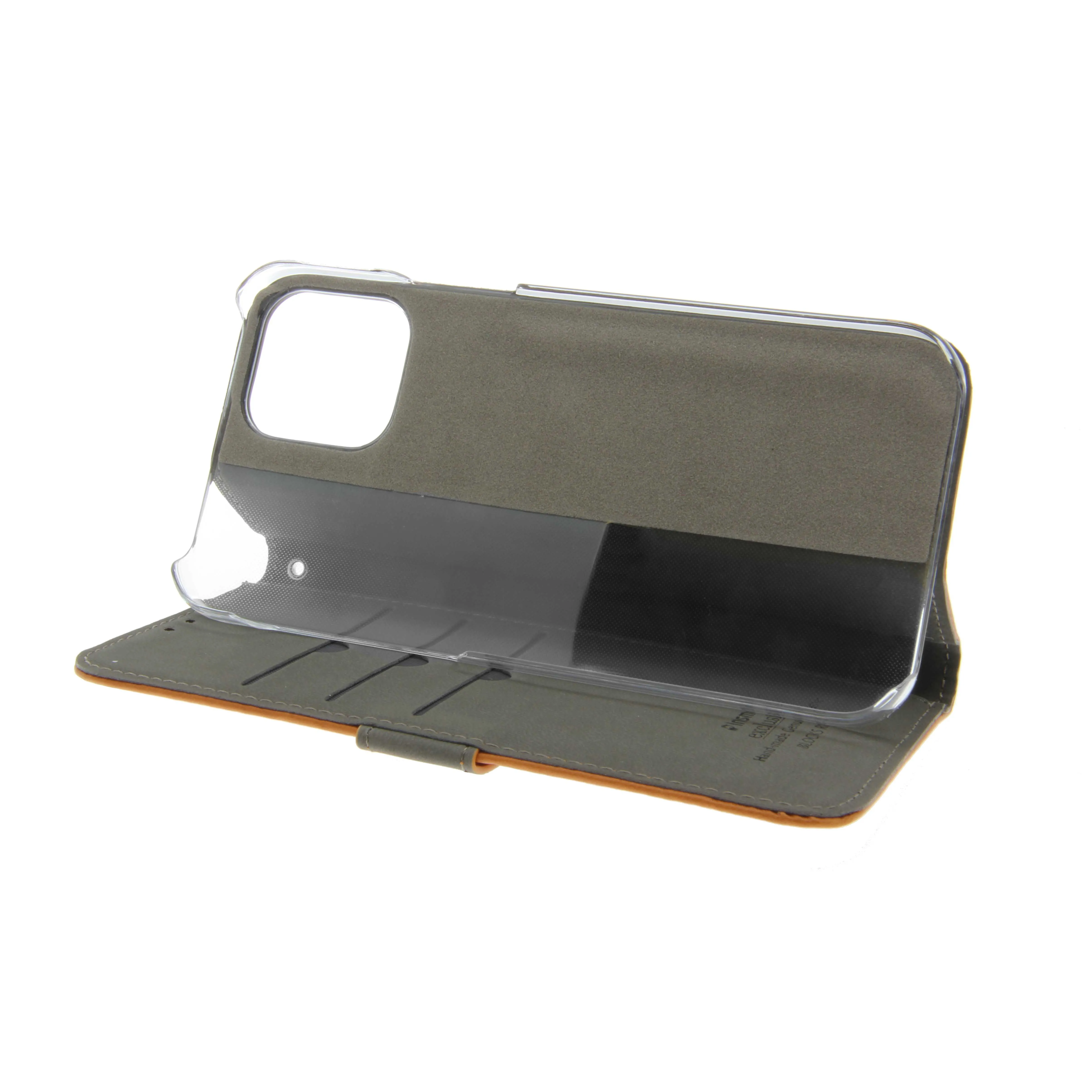 Insmat Flip Case, iPhone 12 / 12 Pro - plånboksfodral, Brun