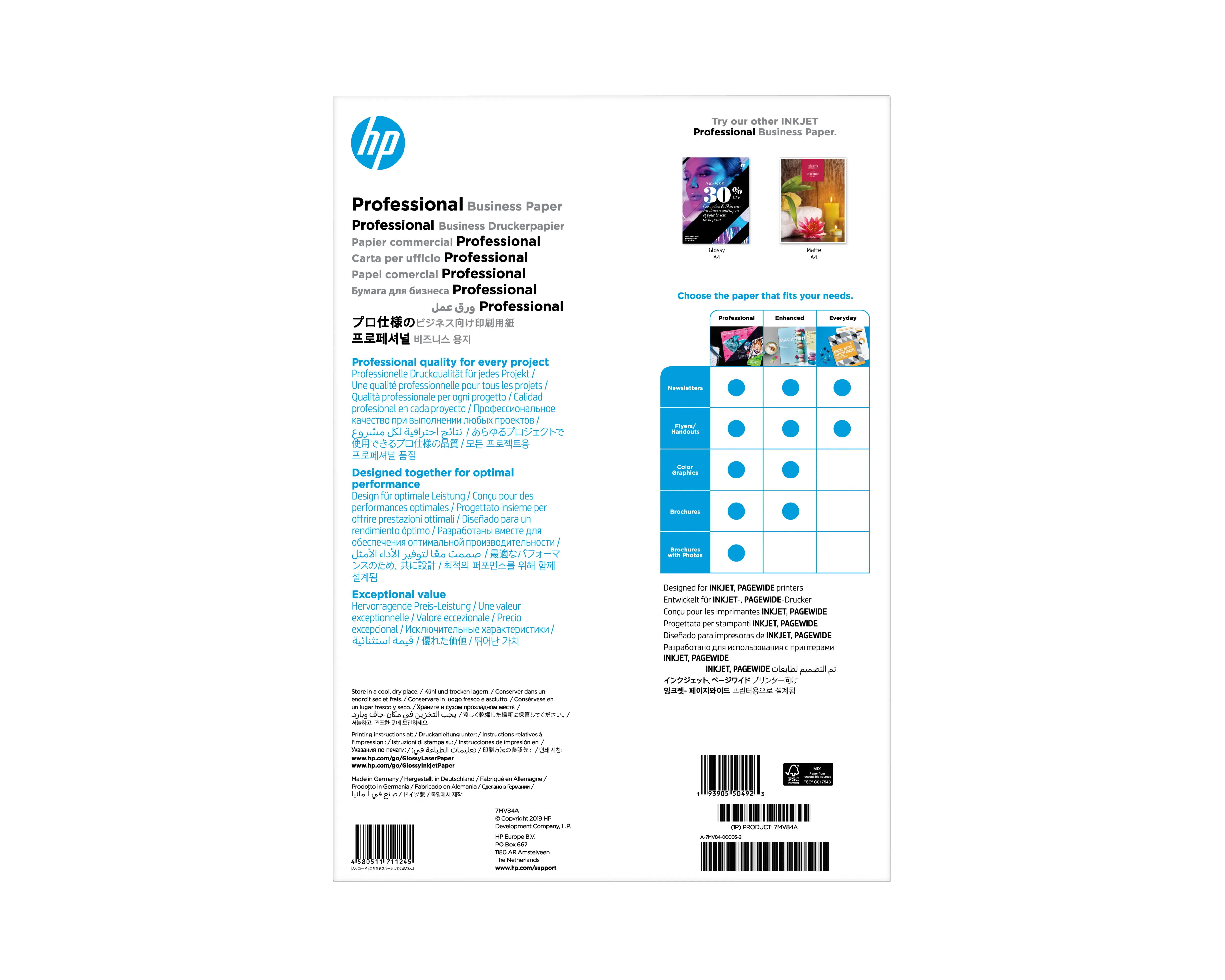 A3 Professional Business Paper glossy 150sheets 180g