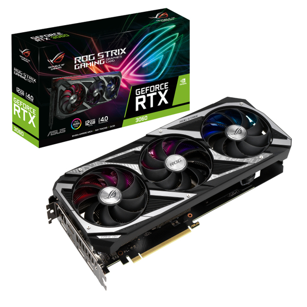 Asus GeForce RTX 3060 ROG Strix V2 12GB (LHR) - Graphics card