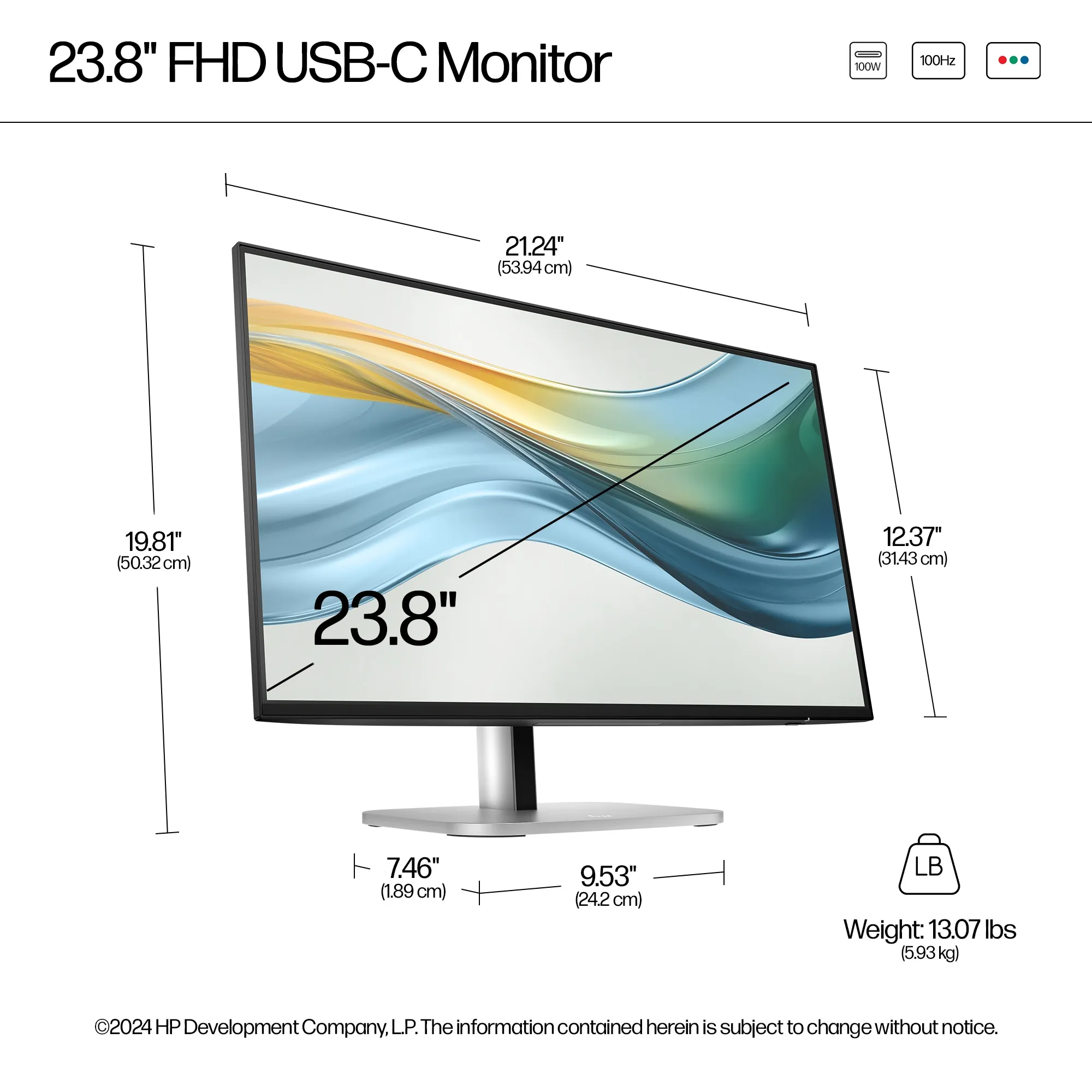 HP S5 Pro 524pu FHD USB-C MNTR