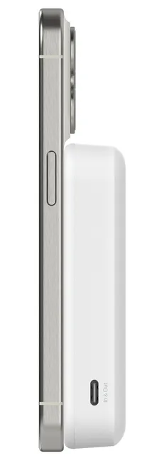 Belkin BoostCharge Pro Magnetic Power Bank with Qi2 15W 10K -varavirtal&auml;hde, White