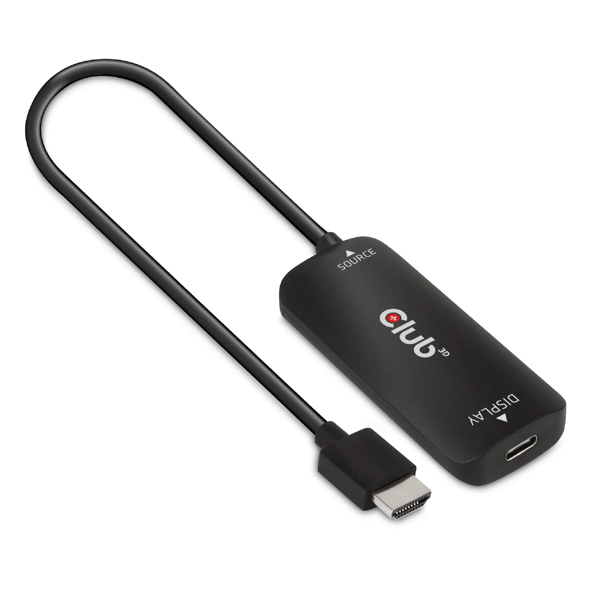 Club 3D  Micro-USB B - USB-C -kaapeli, 0,20 m, Musta