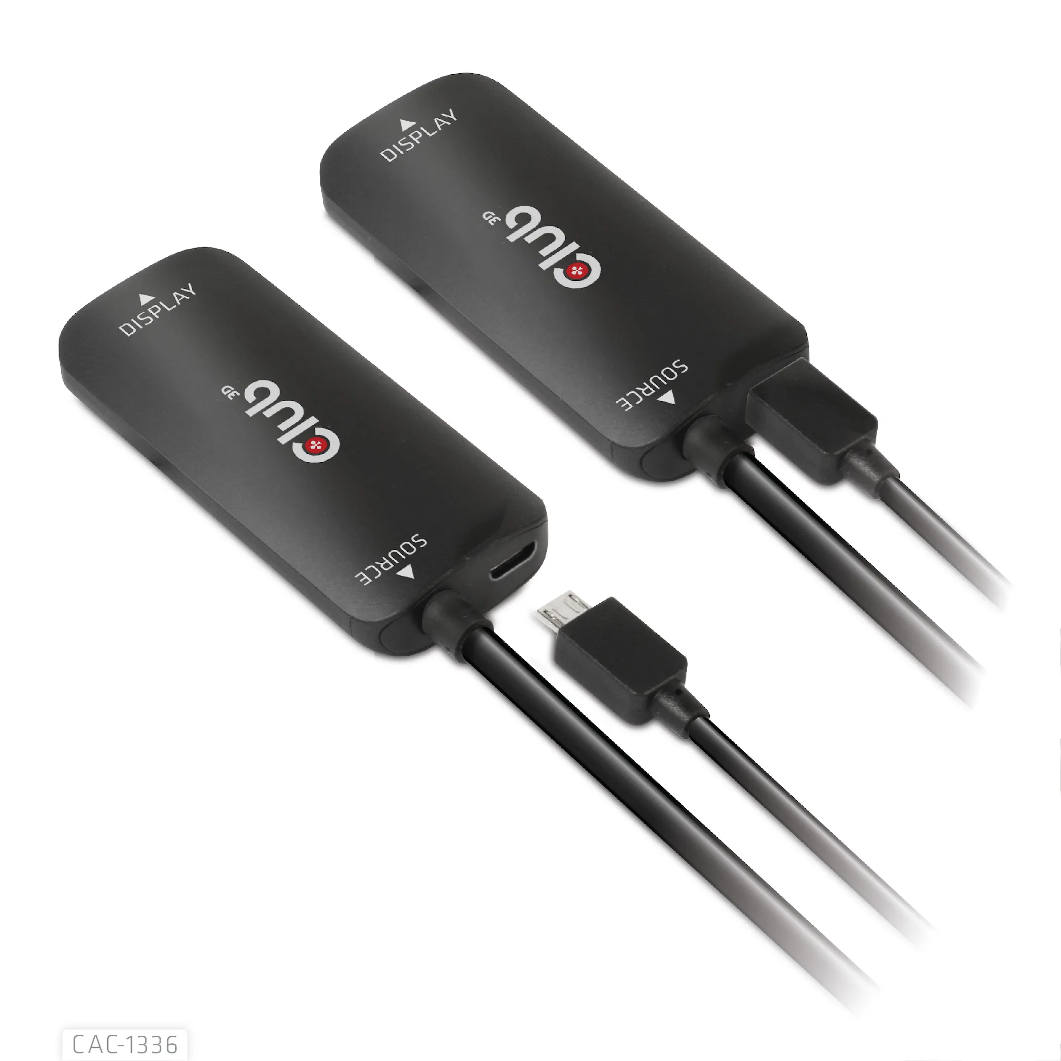 Club 3D  Micro-USB B - USB-C -kaapeli, 0,20 m, Musta