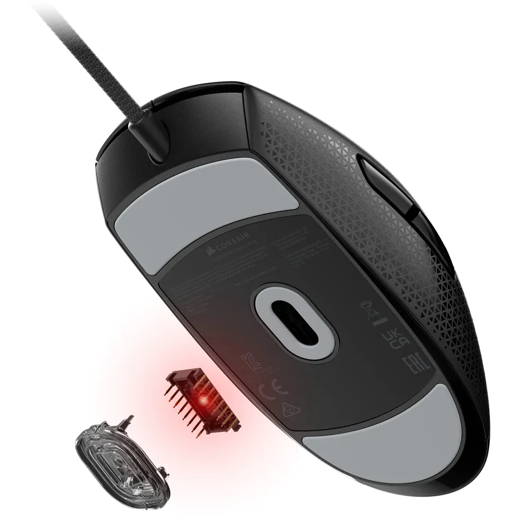 Corsair M55 Lightweight - spelmus, svart