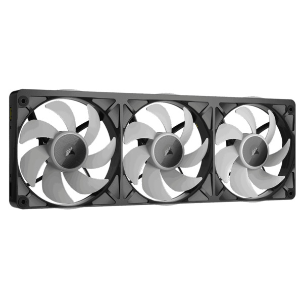 Corsair iCUE LINK RX360 II, 360 mm, PWM, Magnetic Dome Bearing, ARGB Fan Kit, 3-pack, Black