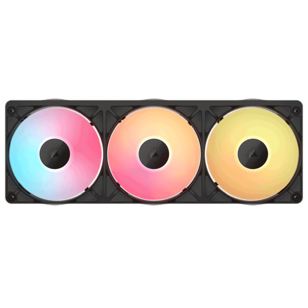 Corsair iCUE LINK RX360 II, 360 mm, PWM, Magnetic Dome Bearing, ARGB Fan Kit, 3-pack, Black