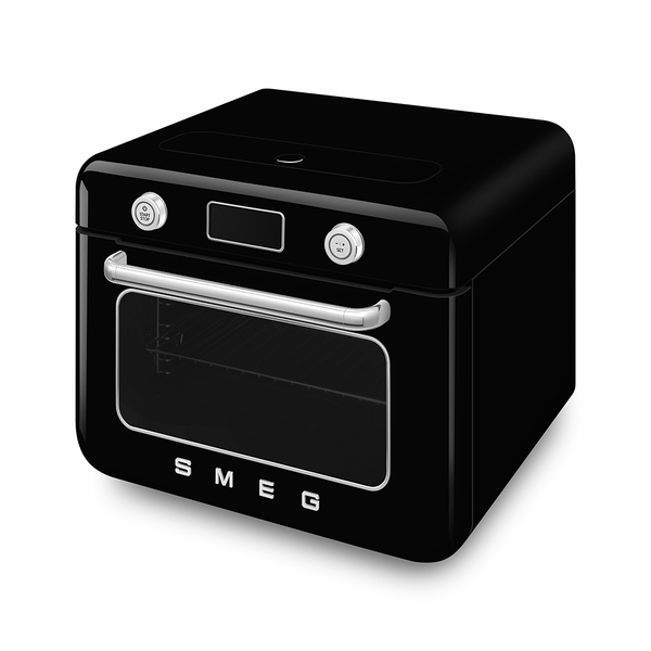 Smeg 50's Style -yhdistelm&auml;uuni, Musta