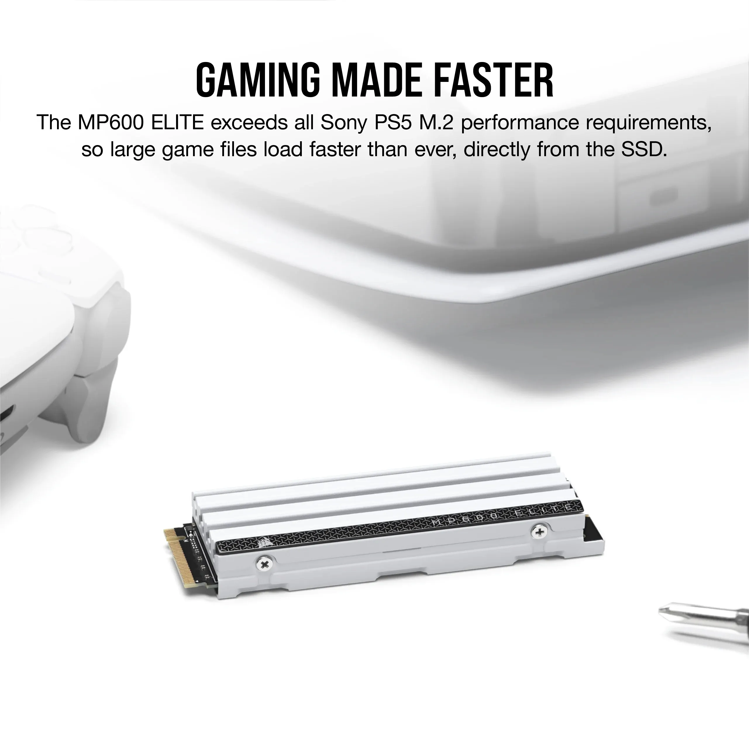 Corsair MP600 ELITE 4 TB, PCIe 4.0, M.2 -SSD-levy