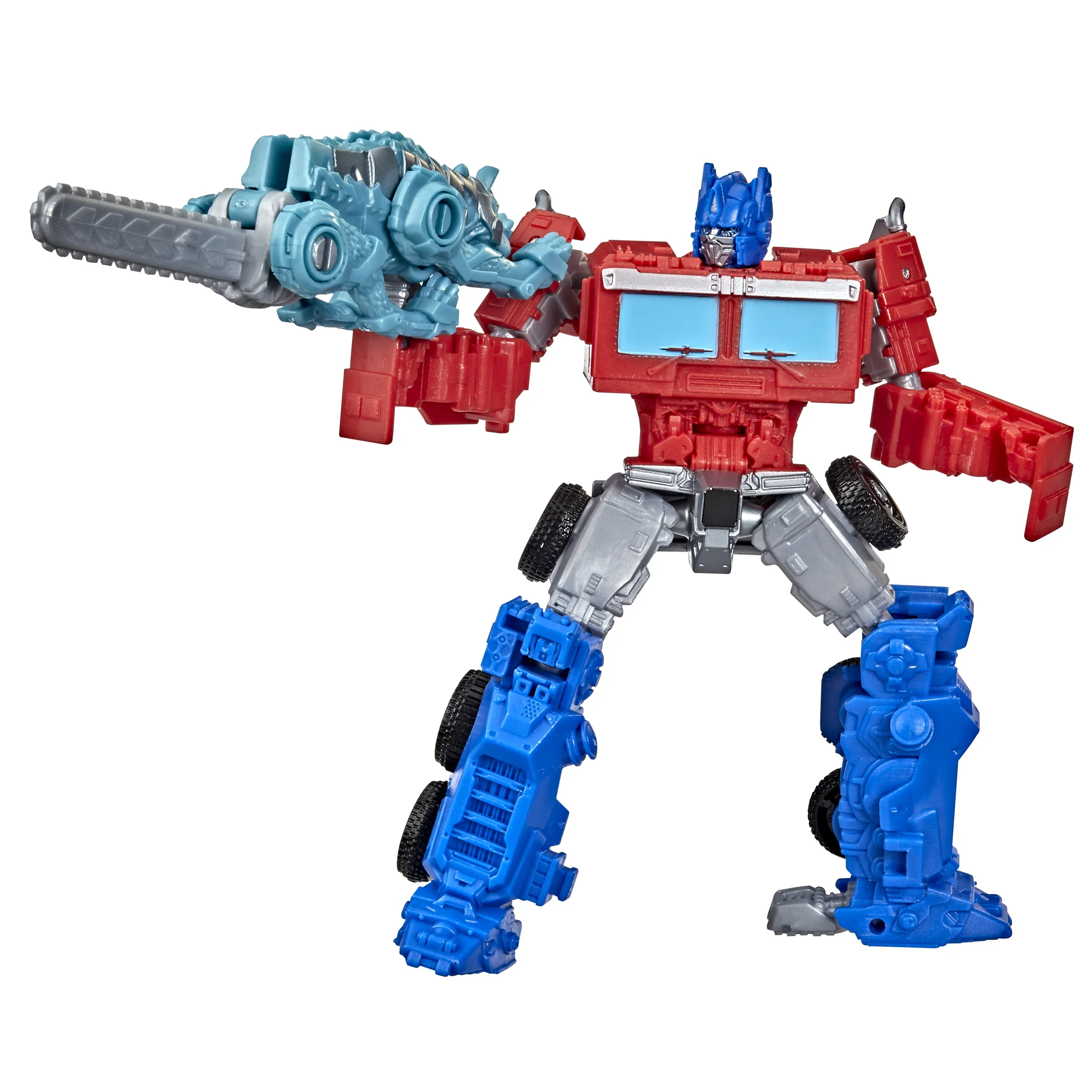 Hasbro Transformers: Rise of the Beasts Beast Weaponizers Optimus Prime and Chainclaw Toy Figure (2-Pack, 12.5 and 7.5 cm tall)