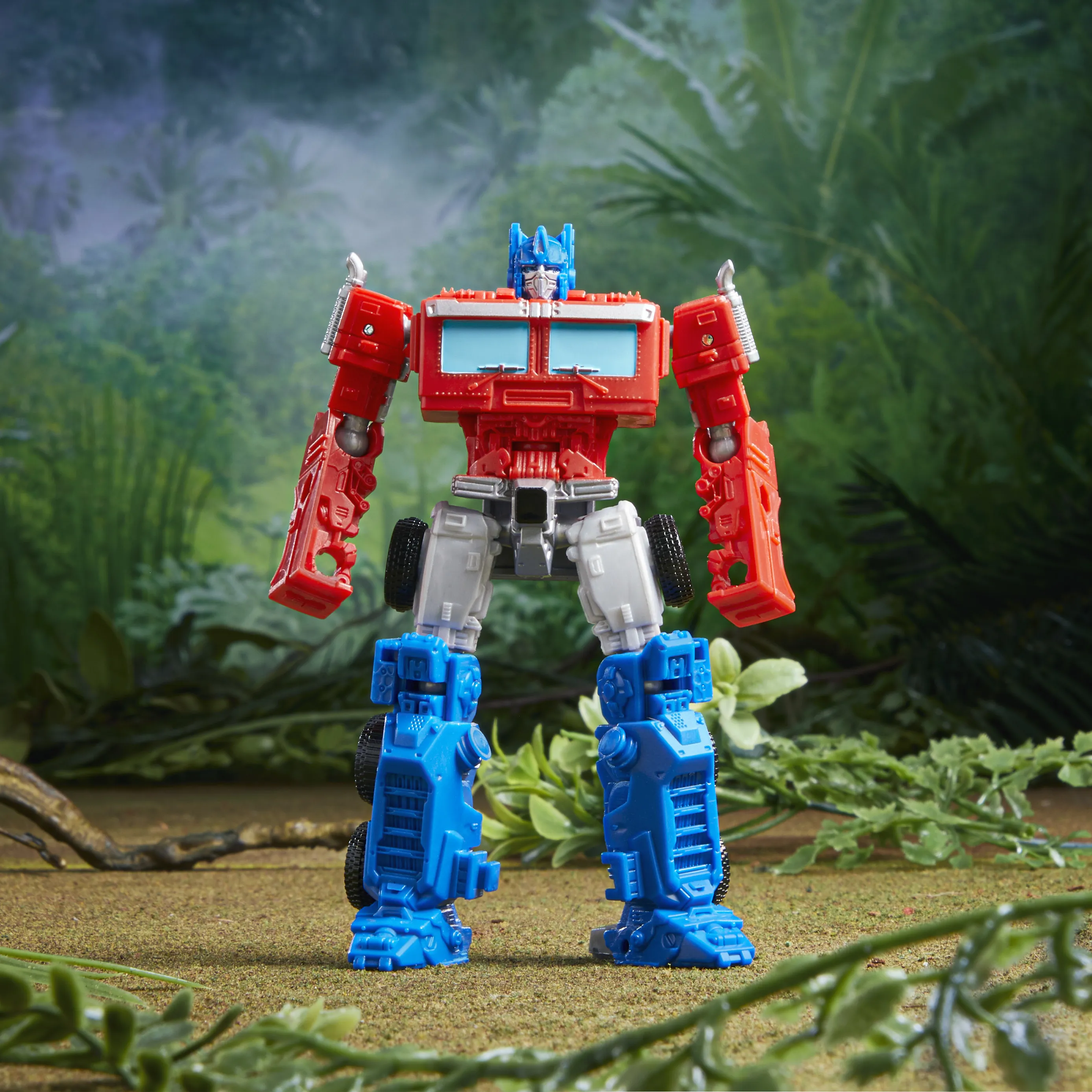 Hasbro Transformers: Rise of the Beasts Beast Weaponizers Optimus Prime and Chainclaw Toy Figure (2-Pack, 12.5 and 7.5 cm tall)