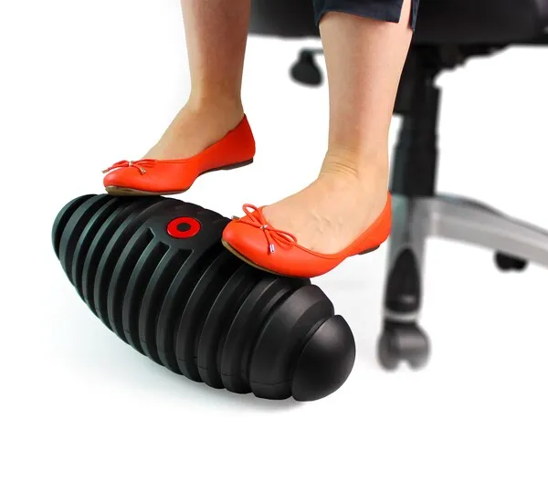 Active footrest 18x42 cm egg-shape black