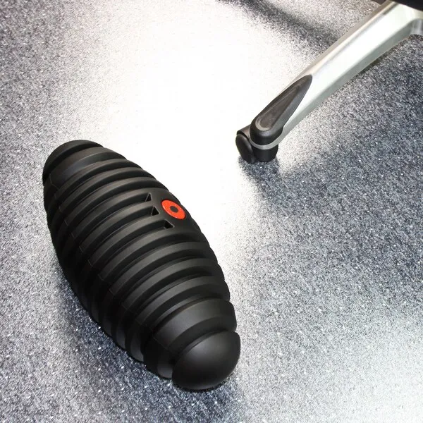 Active footrest 18x42 cm egg-shape black