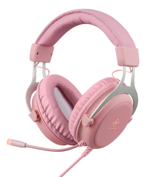Deltaco Pink Line PH85 Stereo - gaming headset, pink