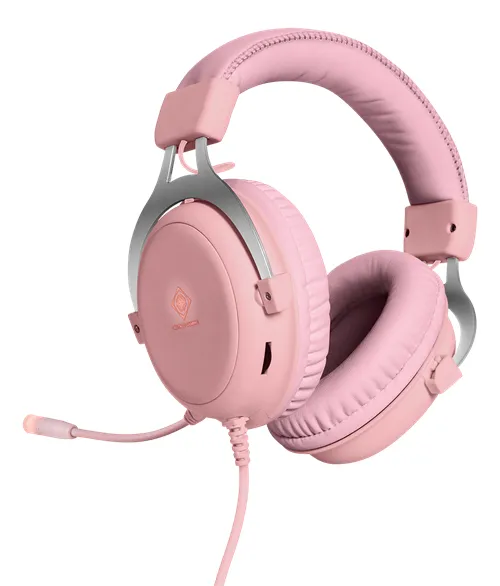 Deltaco Pink Line PH85 Stereo - gaming headset, pink