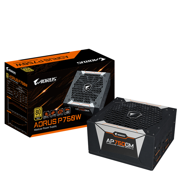 Gigabyte AP750GM 750W - Power supply, 80 Plus Gold