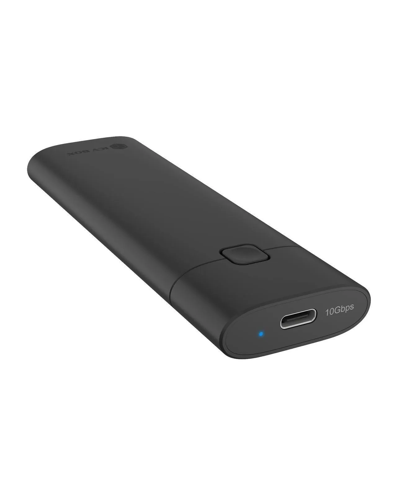 ICYBOX IB-1806MT-CU31 M.2 NVMe SSD -kotelo, 1-paikkainen, USB 3.2 Gen 2, USB-C, ty&ouml;kaluton, musta