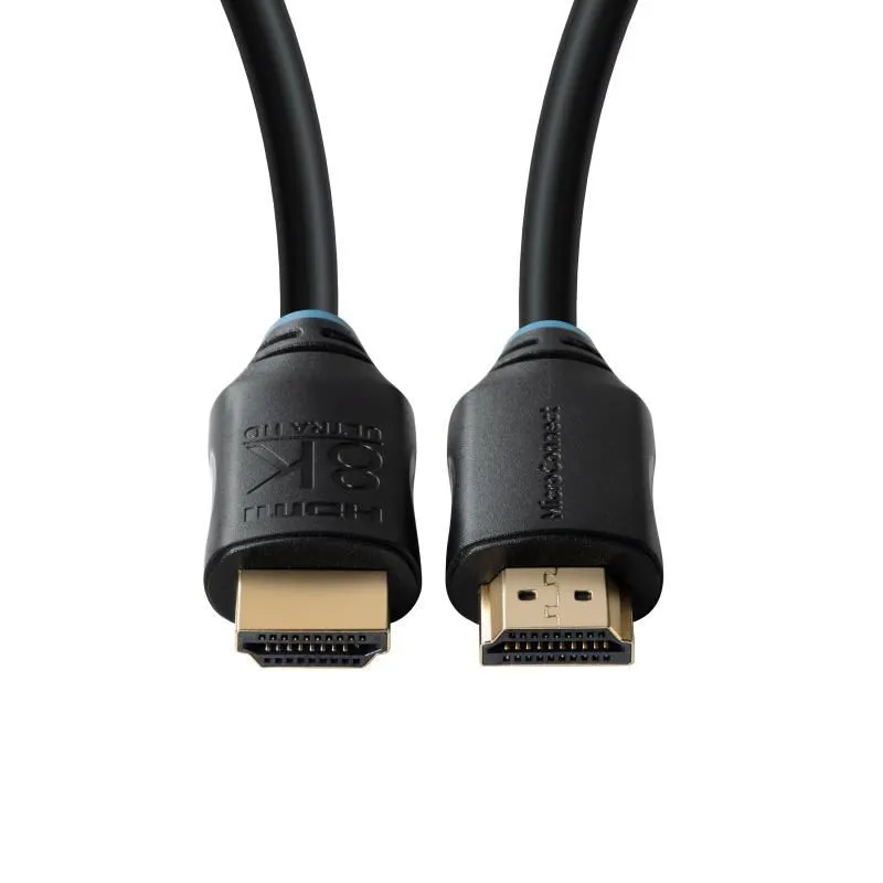 MicroConnect  HDMI &ndash; HDMI 2.1 - kabel, 7,5 m, Svart