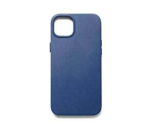 Mujjo Full Leather Case, iPhone 14, MagSafe - Case, Blue