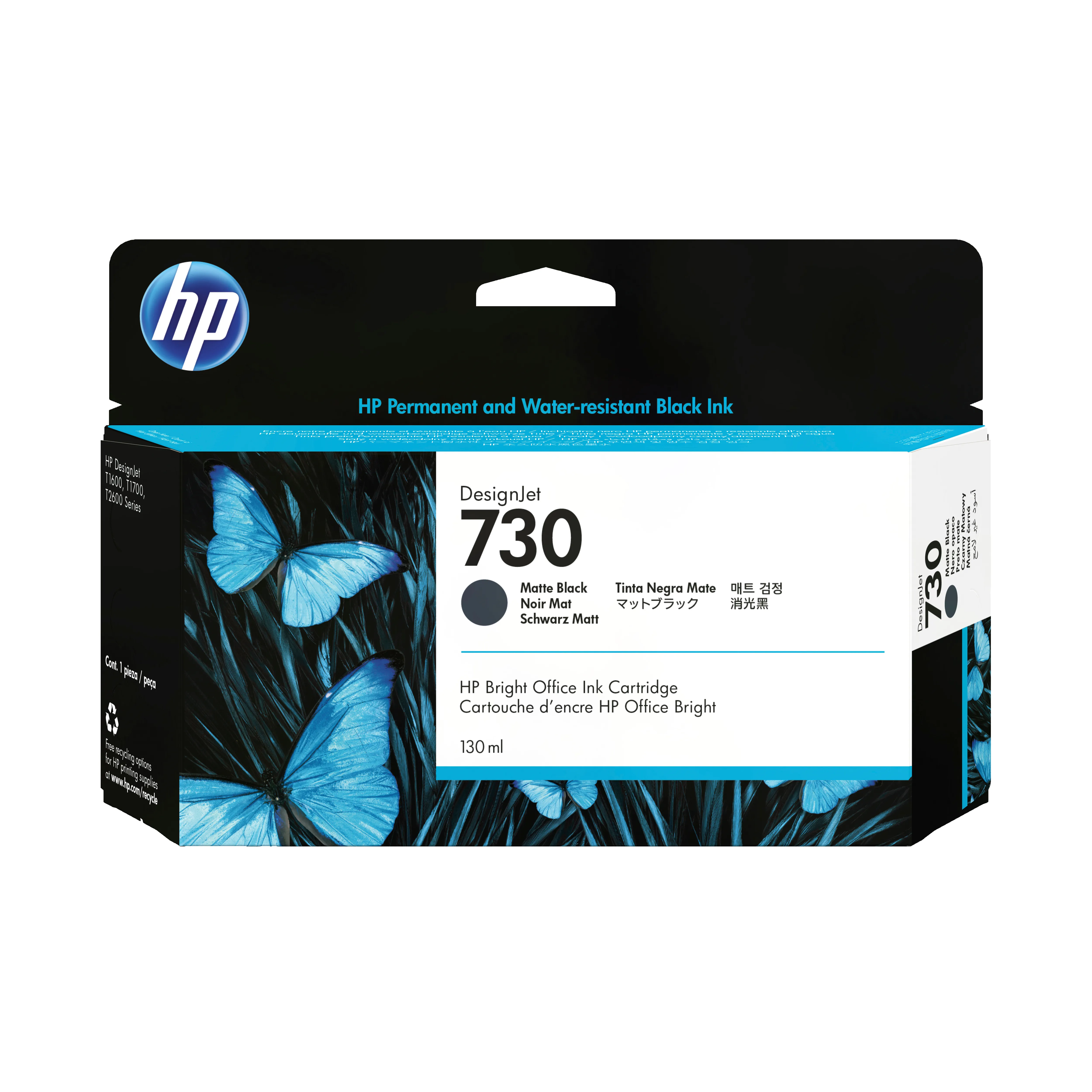 HP Ink/730 130ml Matte BK HP Ink/730 130ml Matte BK