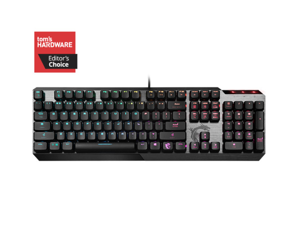 MSI Vigor GK50 Low Profile, RGB Kailh Low Profile Switches -pelin&auml;pp&auml;imist&ouml;