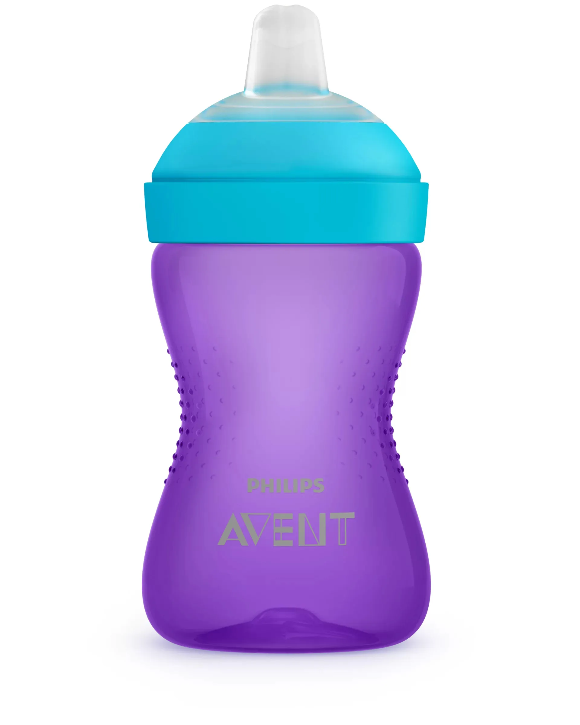 Philips Avent My Grippy Spout Cup SCF802/02 300 milliliters, Purple and Turquoise