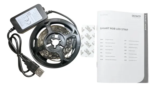 Deltaco Smart Home USB-valonauha, 2m