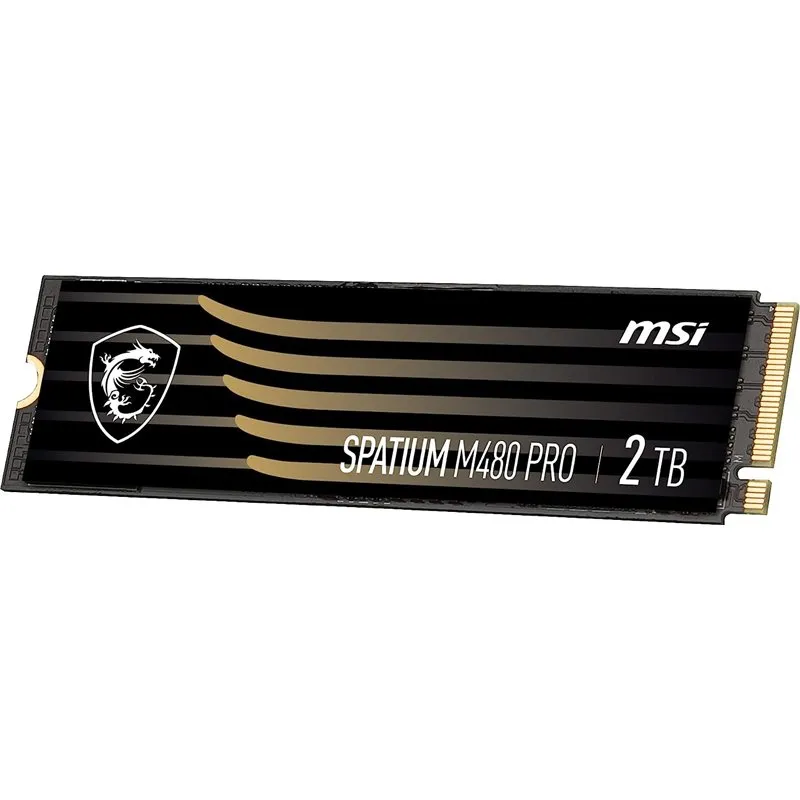MSI SPATIUM M480 PRO PCIE 4.0 NVME M.2 2TB 2 TB, PCIe 4.0, M.2 - SSD