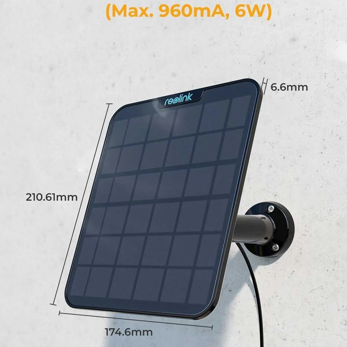 Reolink Solar Panel 2 5.8W, Black