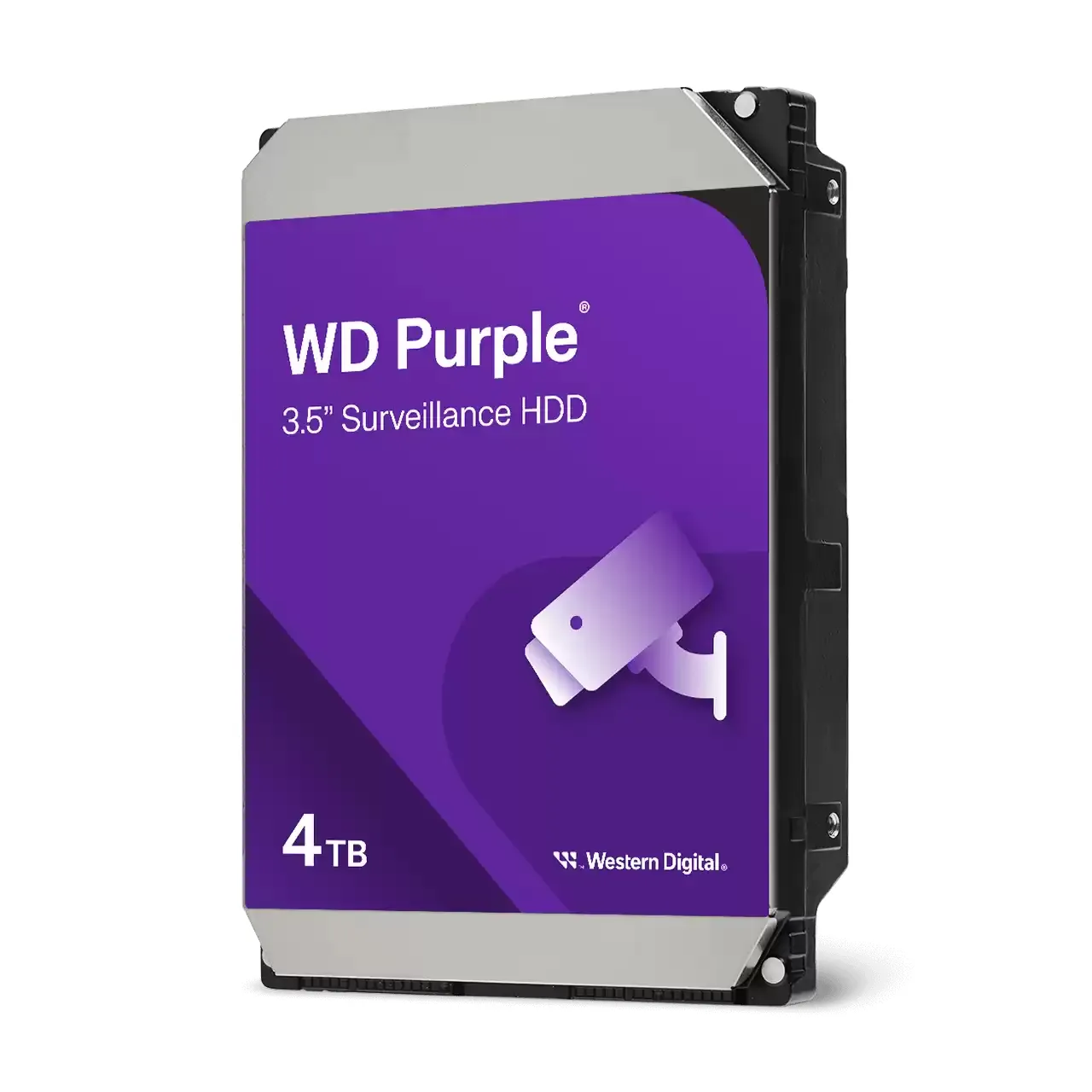WD Purple 3.5" 4 TB, 128 MB, SATA III h&aring;rddisk (&ouml;vervakning)
