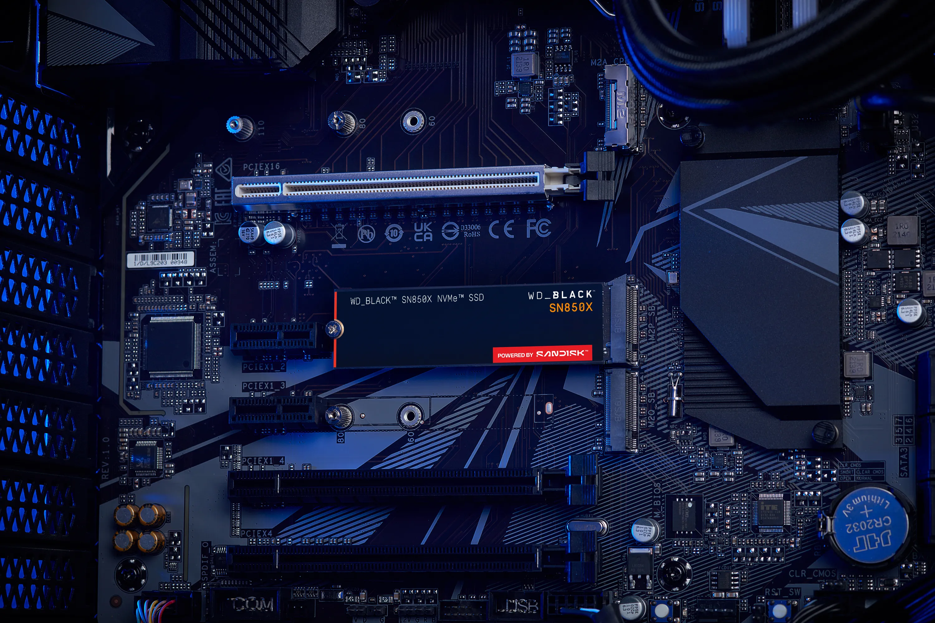 WD Black SN850X 1 Tt M.2 PCIe 4.0 NVMe -SSD-levy