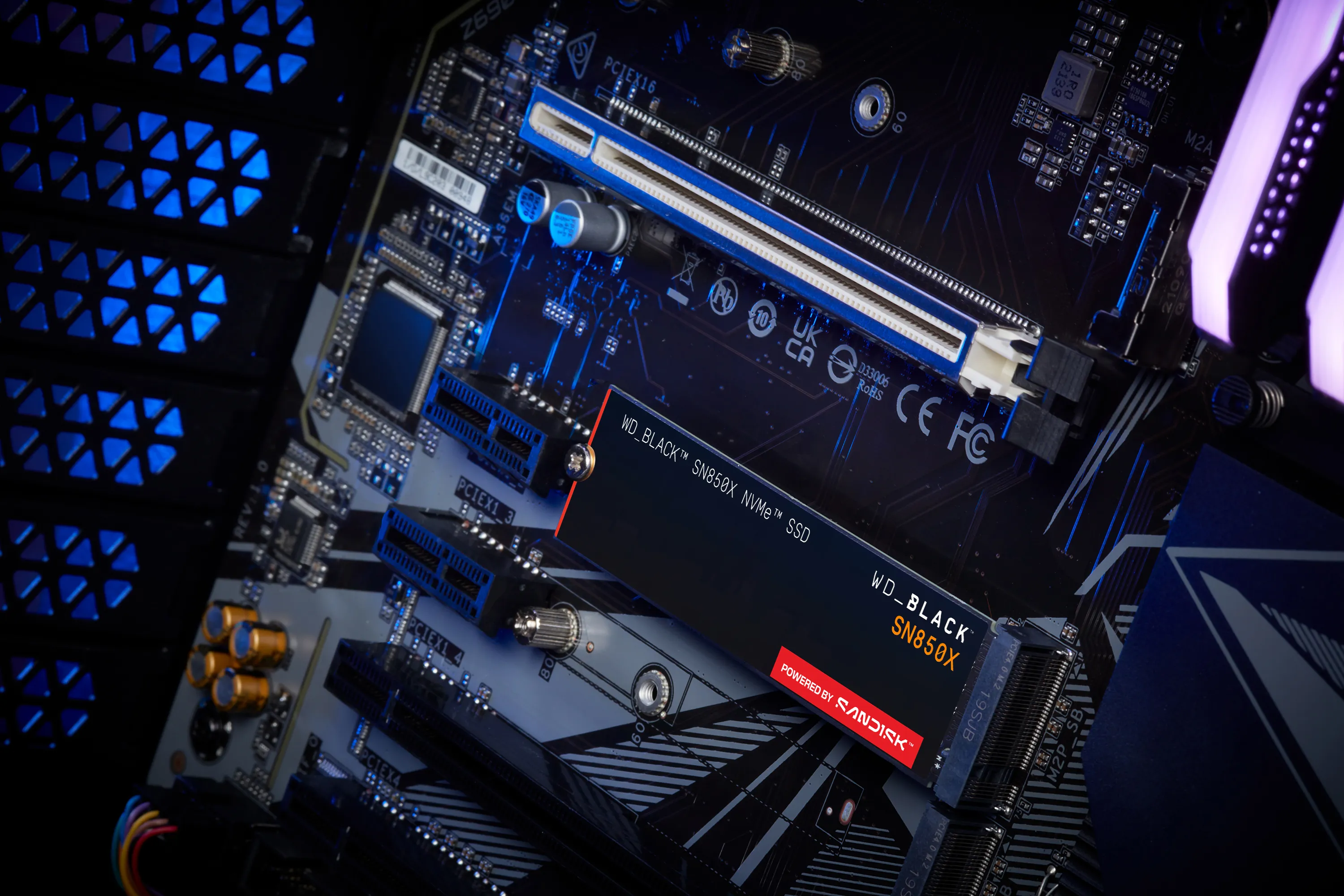 WD Black SN850X 1 Tt M.2 PCIe 4.0 NVMe -SSD-levy