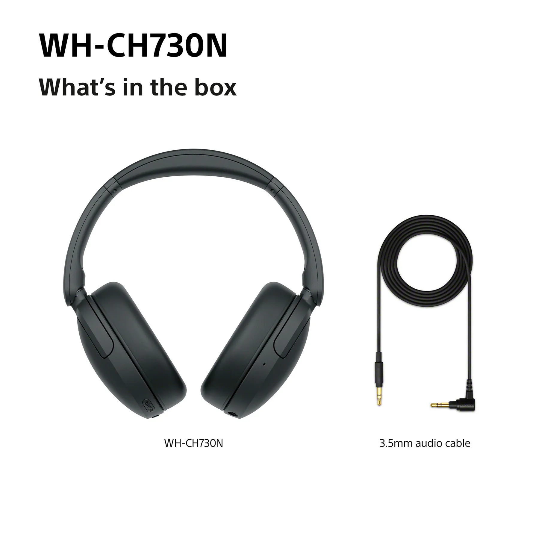 Sony WH-CH730N tr&aring;dl&ouml;sa over-ear h&ouml;rlurar, beige