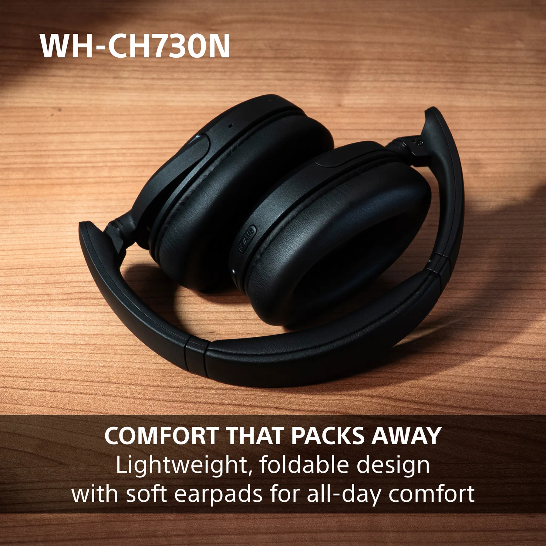 Sony WH-CH730N tr&aring;dl&ouml;sa over-ear h&ouml;rlurar, beige