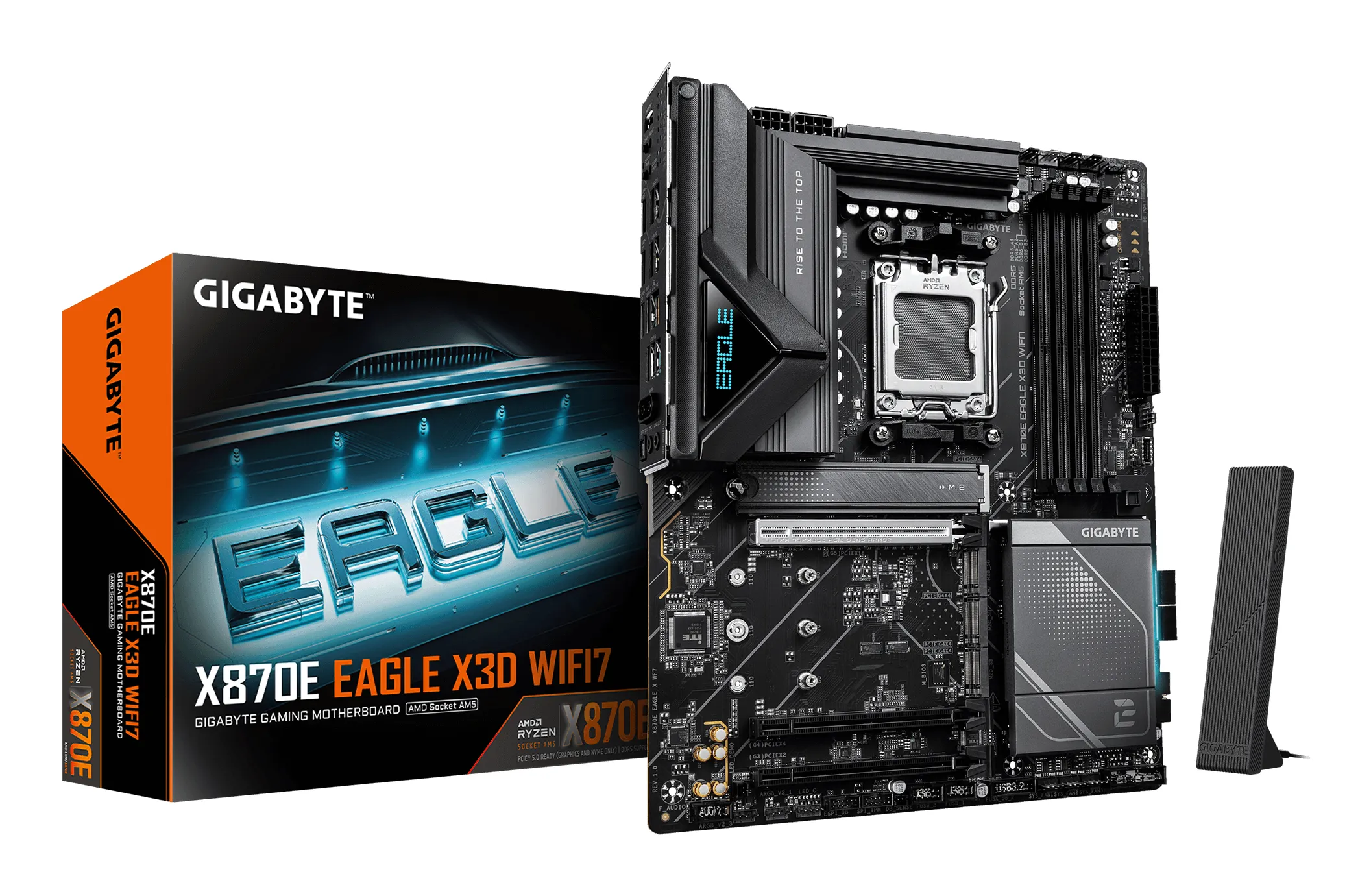 Gigabyte X870E EAGLE X3D WiFi 7 AM5 ATX moderkort