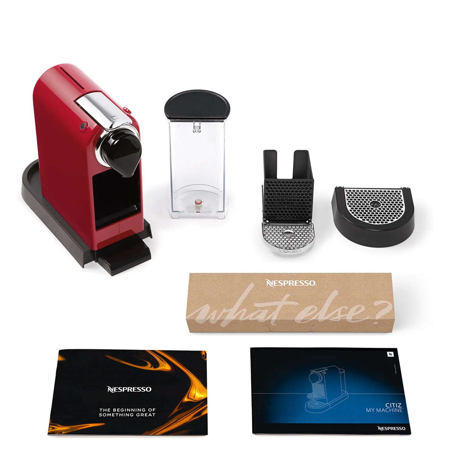 Krups Nespresso CitiZ - kapselmaskin, röd