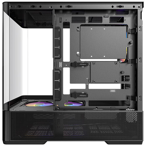 Antec C6 Curve ARGB Midi-Tower Case with window and RGB lighting, Black