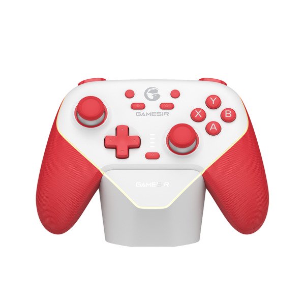 GameSir T4n Pro Multiplatform Gamepad - wireless controller, Red &amp; White (Hall-Effect Sticks)