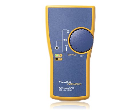 Fluke IntelliTone Pro 200 LAN Kit, Toner+Probe, gul/bl&aring;