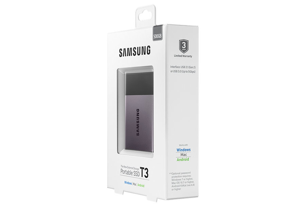 SAMSUNG T3 Portable SSD / 2,5&quot; / 500 GB / USB 3.1