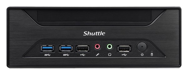 Shuttle XPC Slim Barebone, Intel H110, S1151, svart